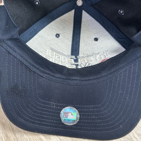 Vintage 2005 New York Yankees Chicago Cubs Hat NEW Snapback MLB Twins Blue Cap - Picture 6 of 8